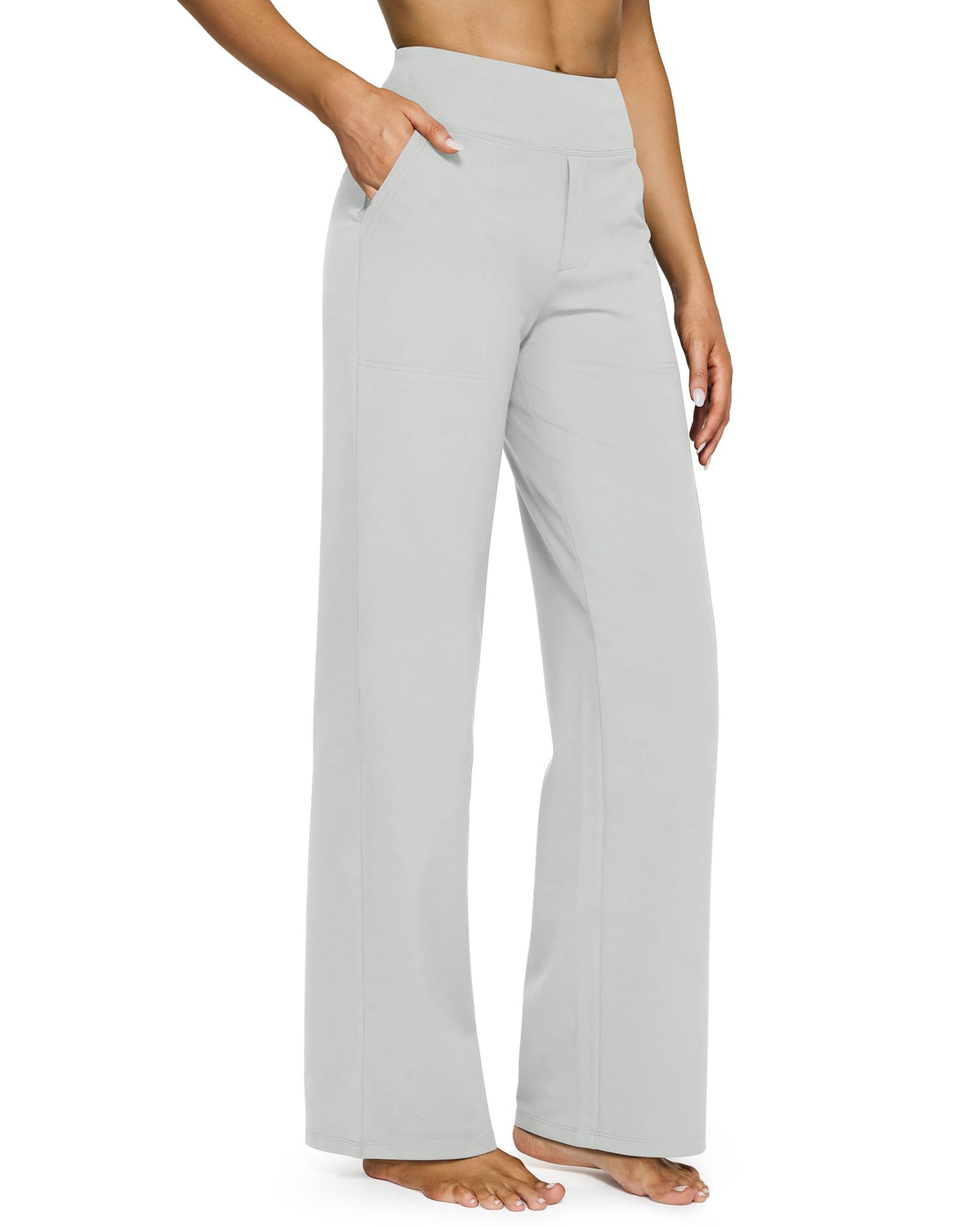 Women's Pants High-Rise Wide-Leg Four-Way Stretch & Moisture-Wicking