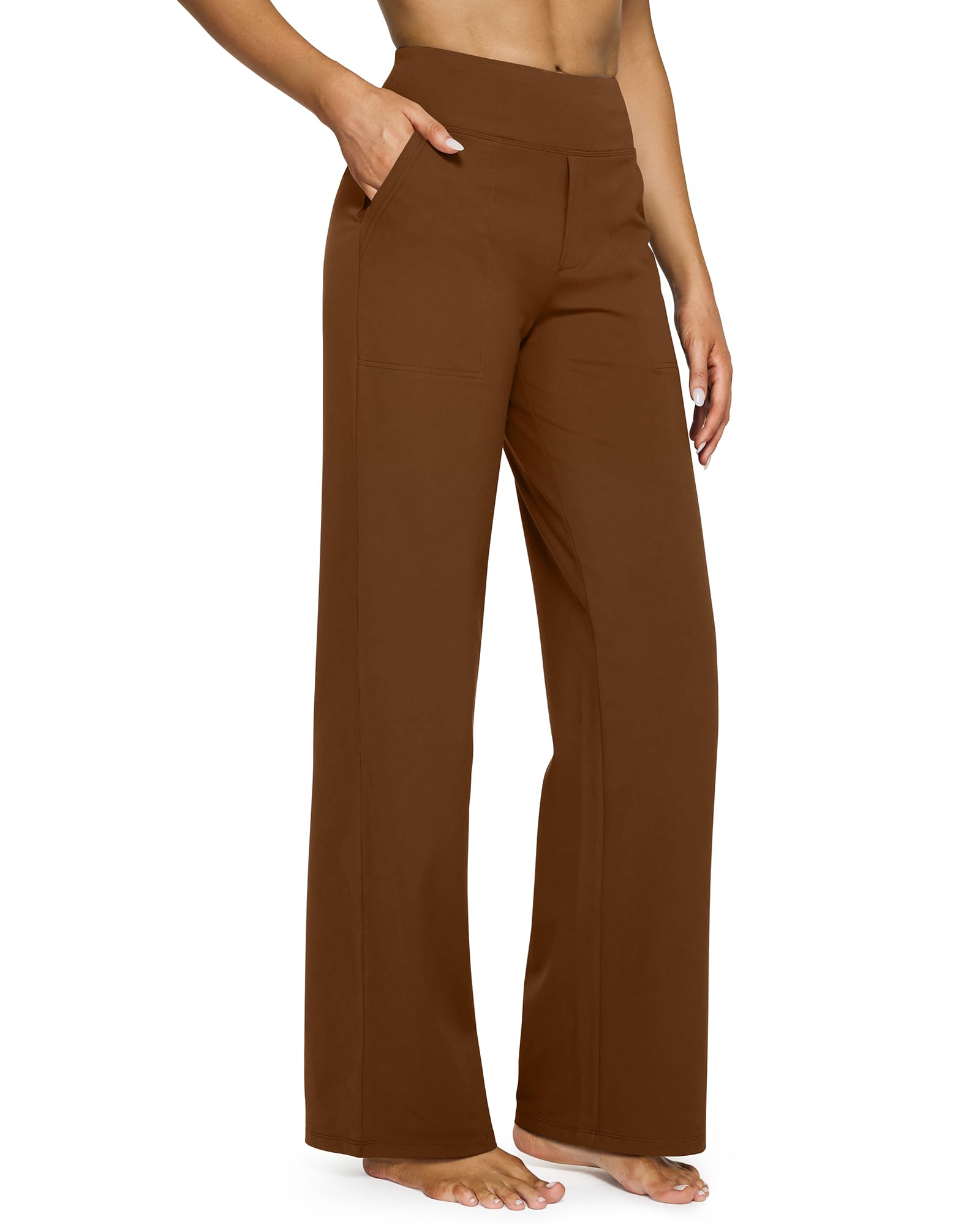 Women's Pants High-Rise Wide-Leg Four-Way Stretch & Moisture-Wicking