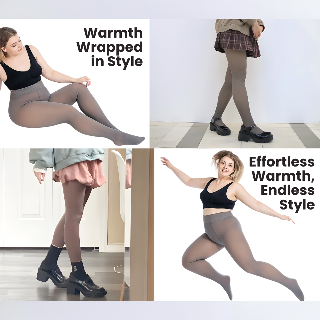 Women's Tights Fleece-Lined Seamless Sheer Look