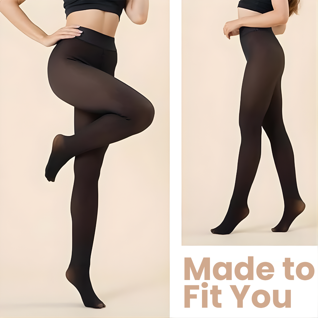 Women's Tights Fleece-Lined Seamless Sheer Look