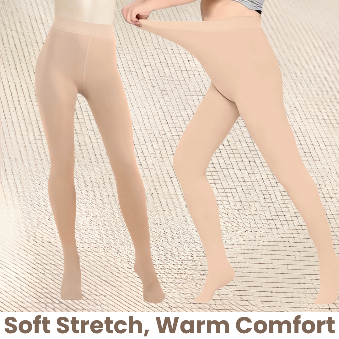 Women's Tights Fleece-Lined Seamless Sheer Look