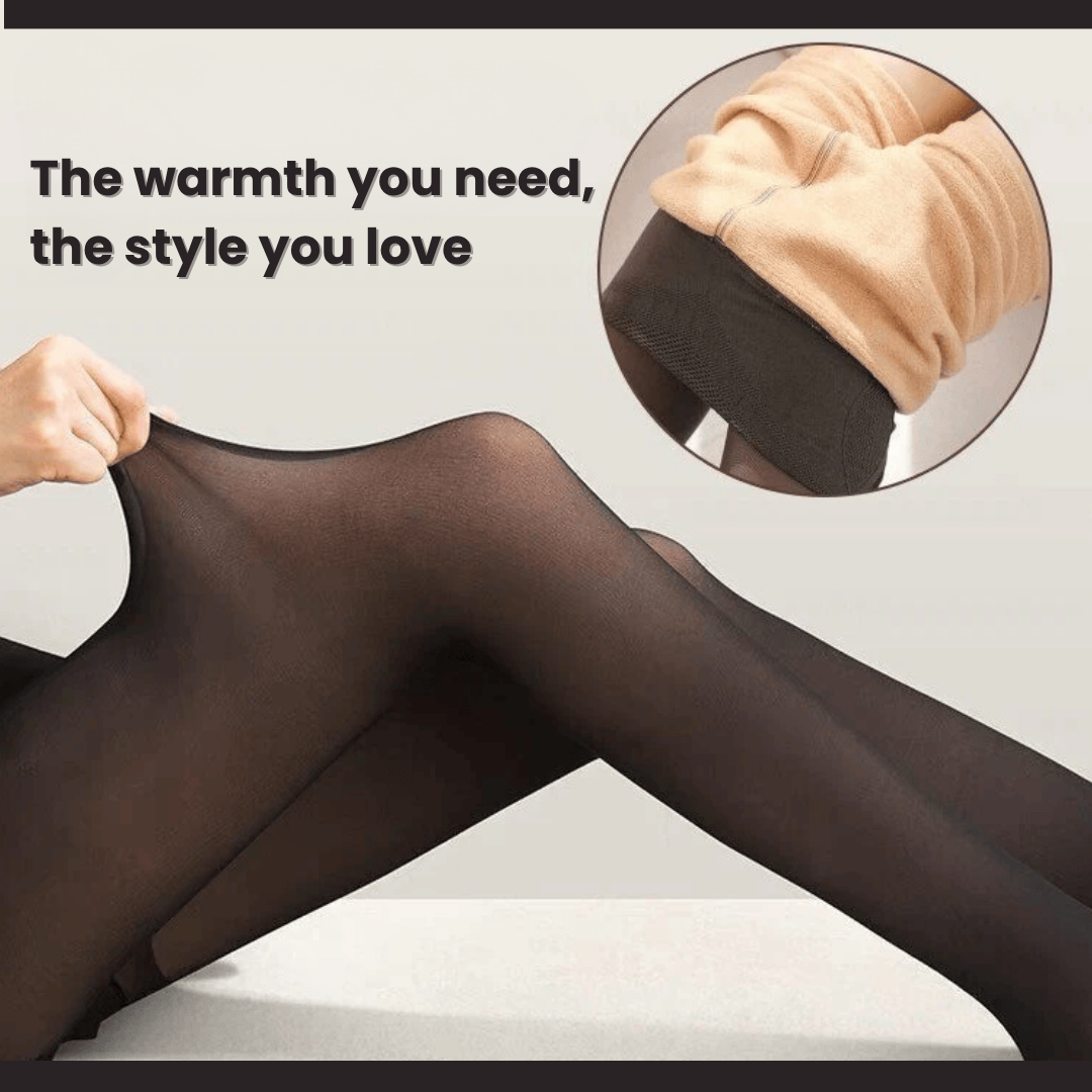Women's Tights Fleece-Lined Seamless Sheer Look