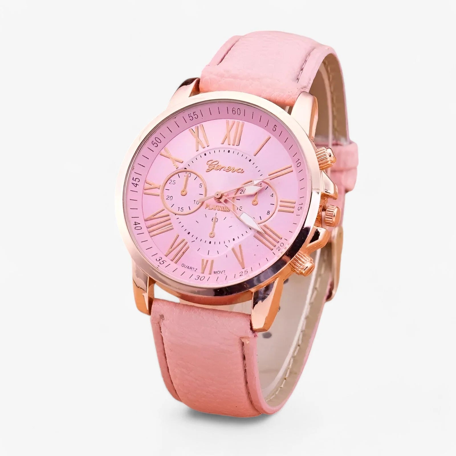 Women's Watch Soft Genuine Leather Strap Waterproof Date Display