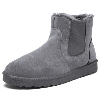 Women's Winter Boots Fleece-Lined Slip-On Non-Slip Outsole