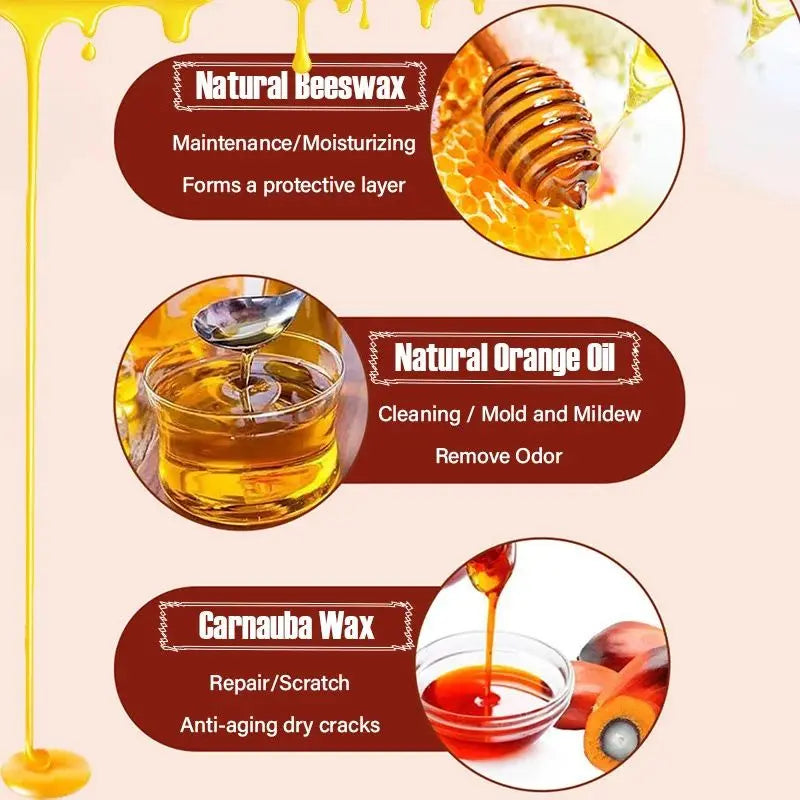 Wood Balm Beeswax & Orange Oil Restores & Protects