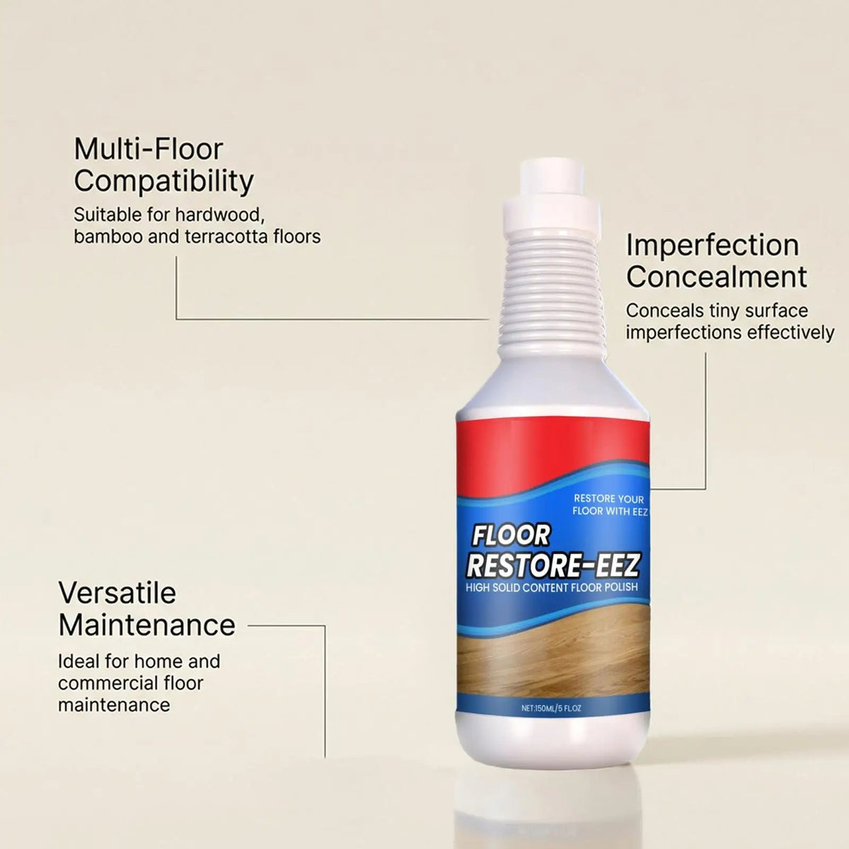Wood Floor Polish Scratch-Repairing High-Gloss Finish