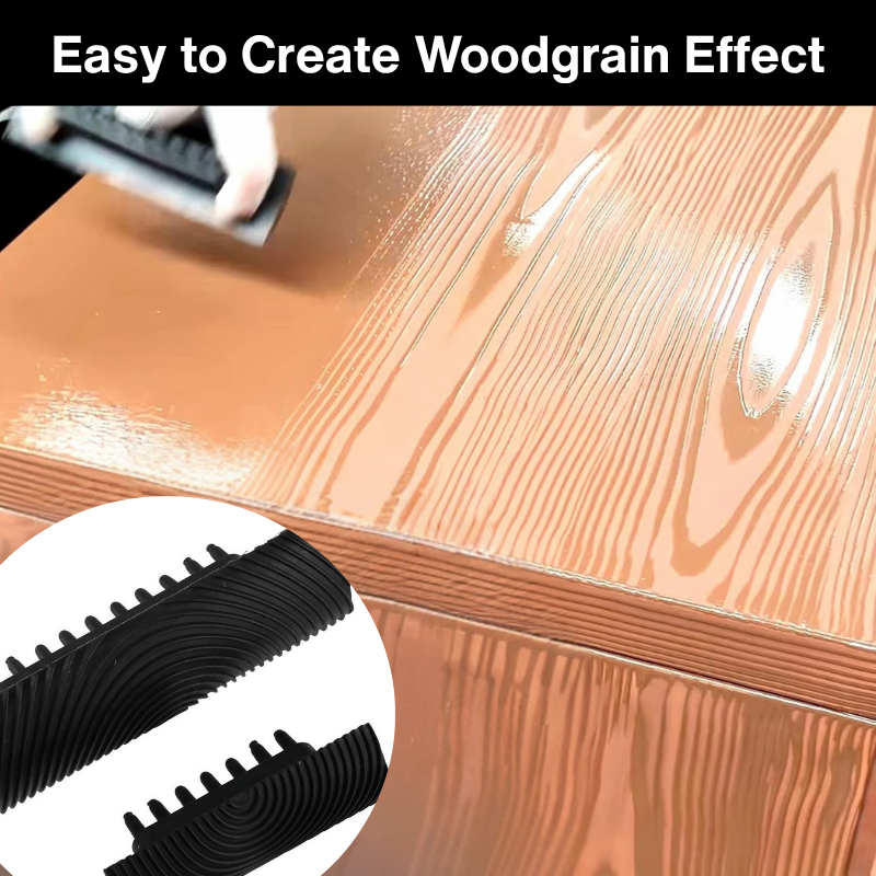 Wood Grain Roller Set Fine & Coarse Ergonomic Grip