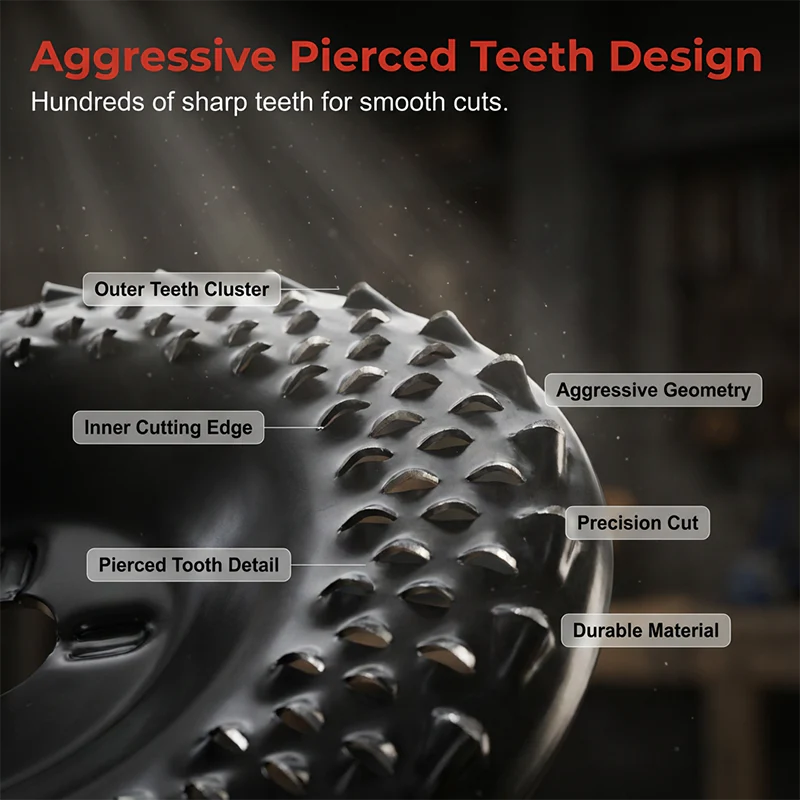 Wood Grinding Disc 125 mm Carbide Hollow Tooth