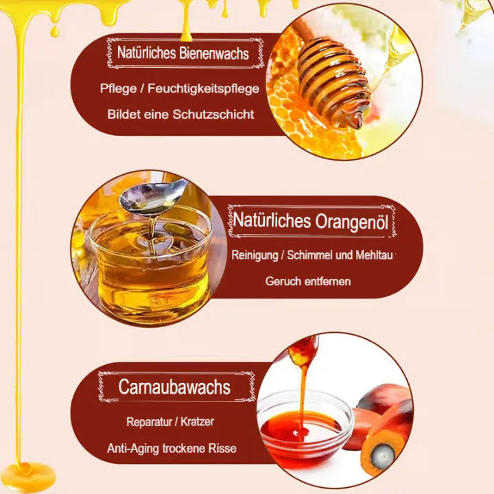 Wood Polish Natural Beeswax & Orange Oil 120 ml