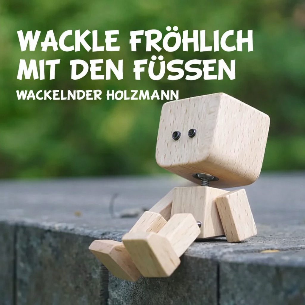 Wooden Decorative Figure Gentle Wobble 12 Interchangeable Faces