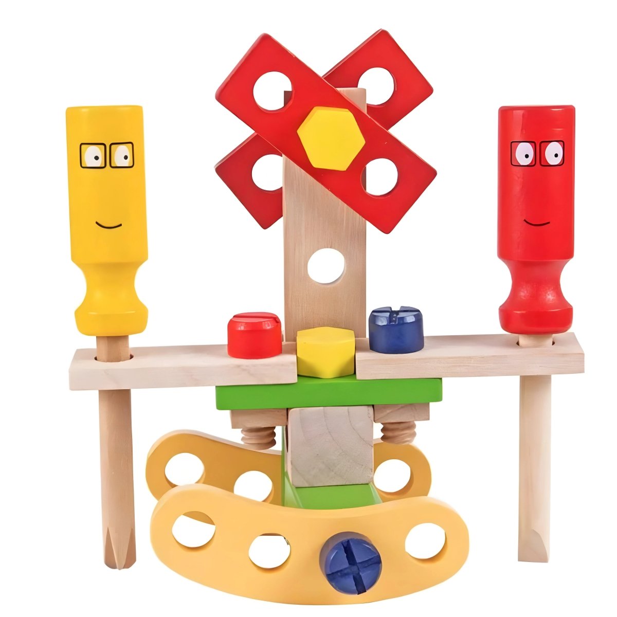 Wooden Tool Set Montessori Child-Safe Portable Case