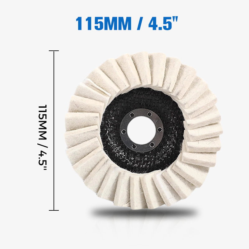 Wool Polishing Pad High-Density Wool Reinforced Backing Swirl-Free Finish