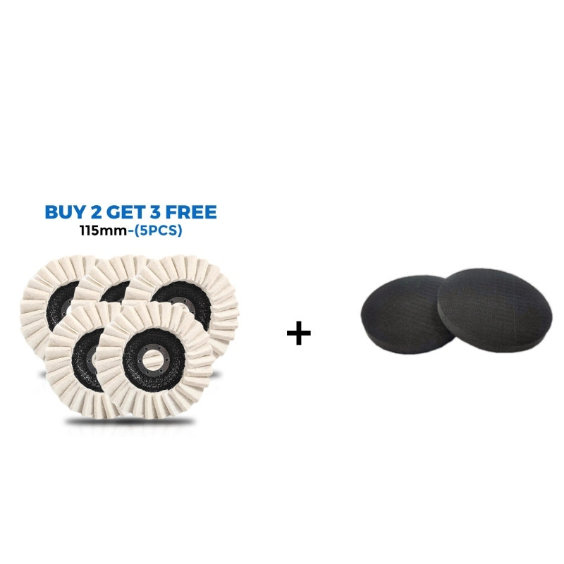 Wool Polishing Pad High-Density Wool Reinforced Backing Swirl-Free Finish