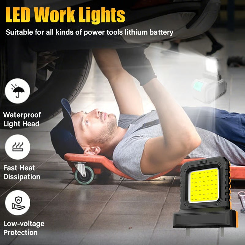 Work Floodlight COB LED Universal Battery Compatible
