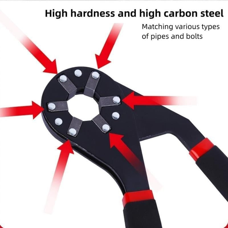 Wrench Universal 7-14 mm 6-Point Steel Non-Slip Handle