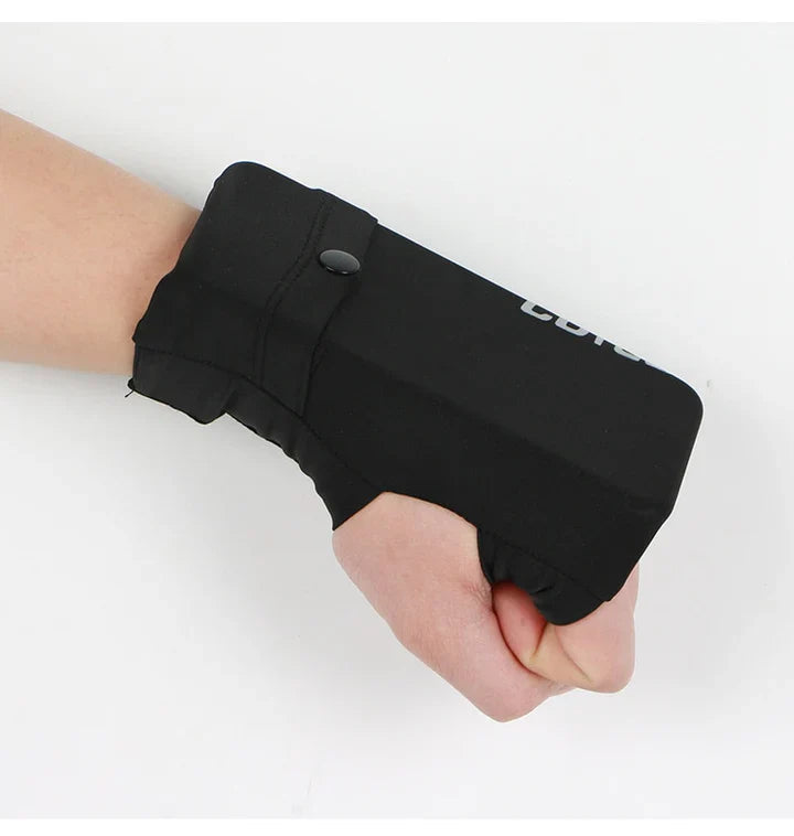 Wrist Phone Pouch Slim Stretch Snap Closure