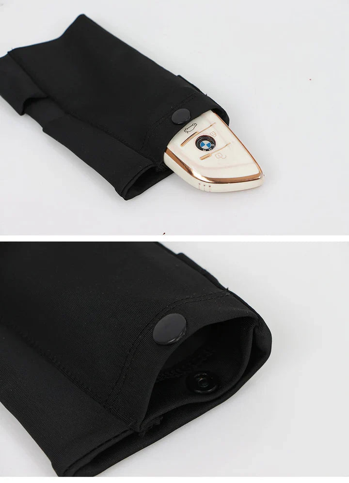 Wrist Phone Pouch Slim Stretch Snap Closure