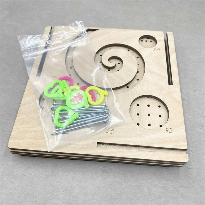 Yarn Organizer Wood Thread Guide & Tool Compartments