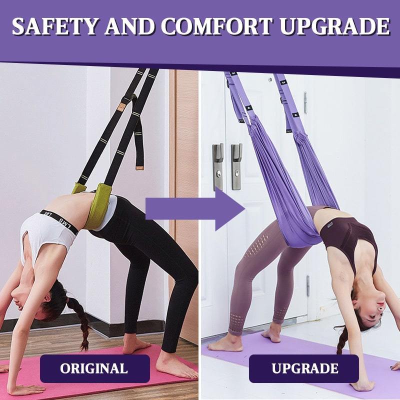 Yoga Stretching Band Adjustable Numbered Loops & Soft Fabric