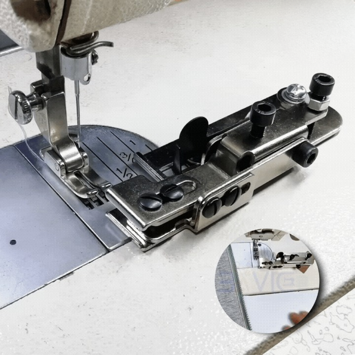 Zipper Presser Foot Stainless Steel Adjustable Height & Width