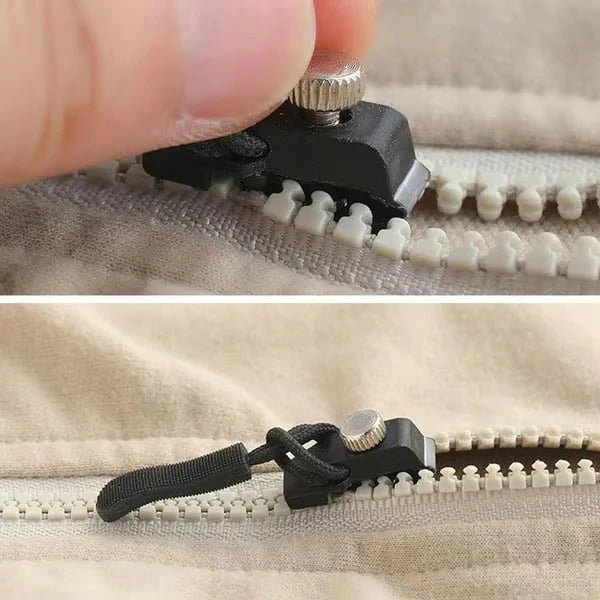 Zipper Pulls No-Sew Clamp-On Woven Nylon Set of 6