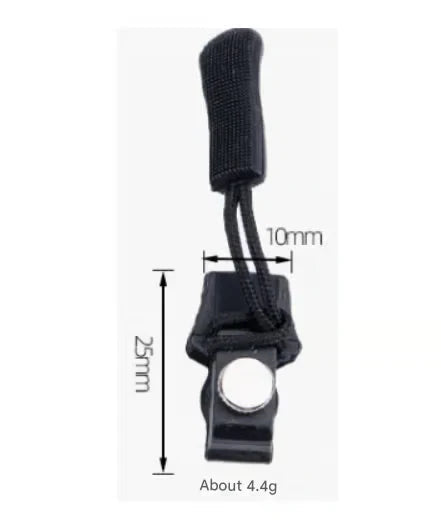 Zipper Pulls Tool-Free Metal Screw Set of Six