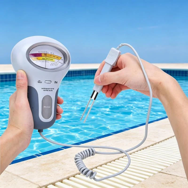 pH & Chlorine Tester Analog Dual-Scale Handheld Probe