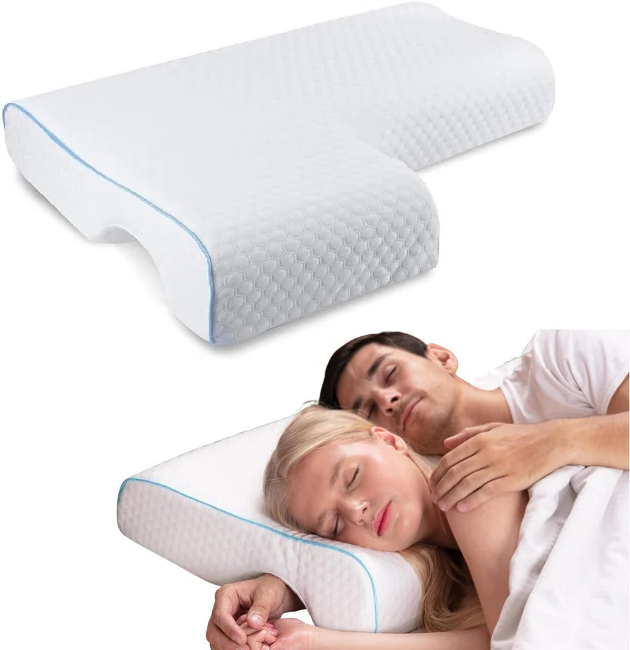 Cuddle Comfort Pillow | Ergonomic Memory Foam for Couples