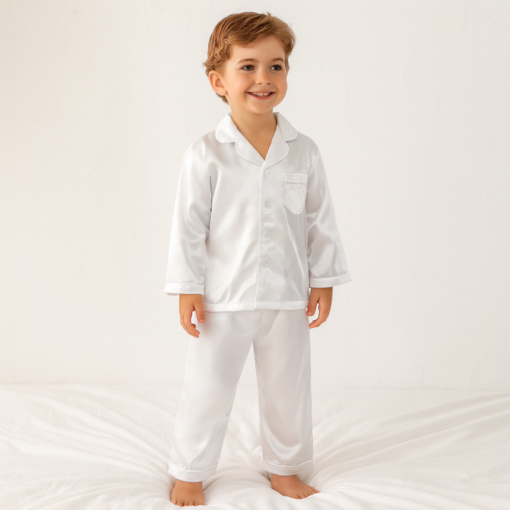 SnugDreams Children’s Pajama Ensemble with Buttoned Top & Stretchy Pants