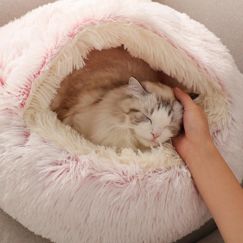 Snug Retreat Pet Cave Bed for Enhanced Comfort