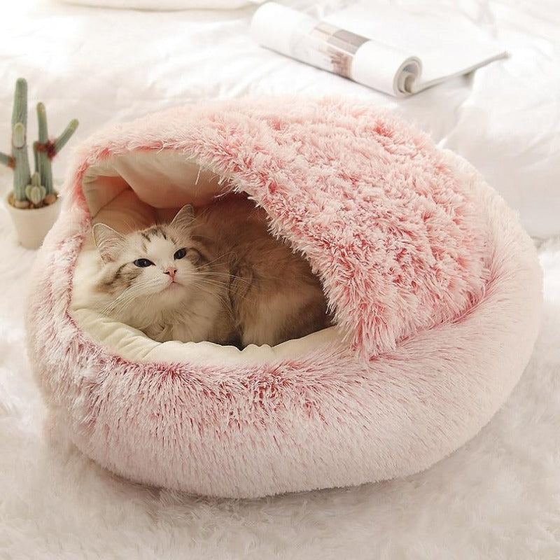Snug Retreat Pet Cave Bed for Enhanced Comfort
