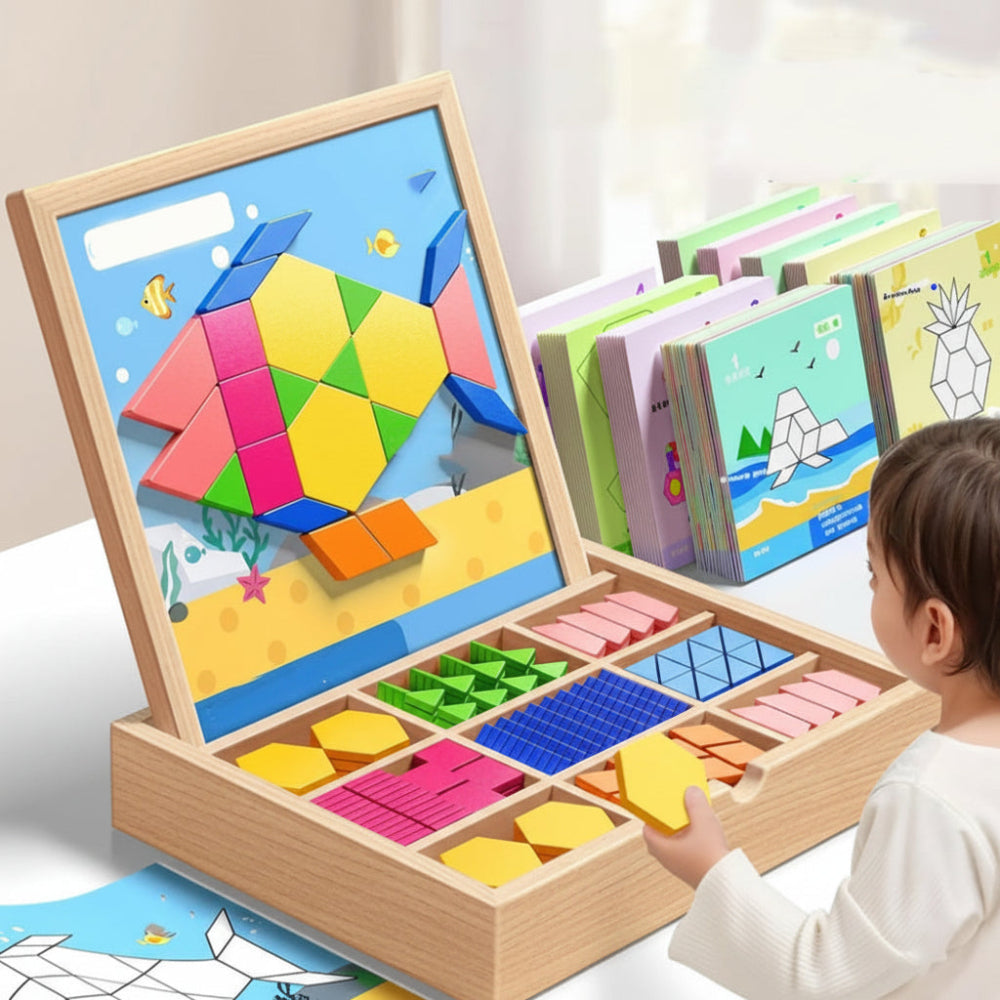 Imaginative Learning | Magnetic Puzzle Building Set with 248 Pieces