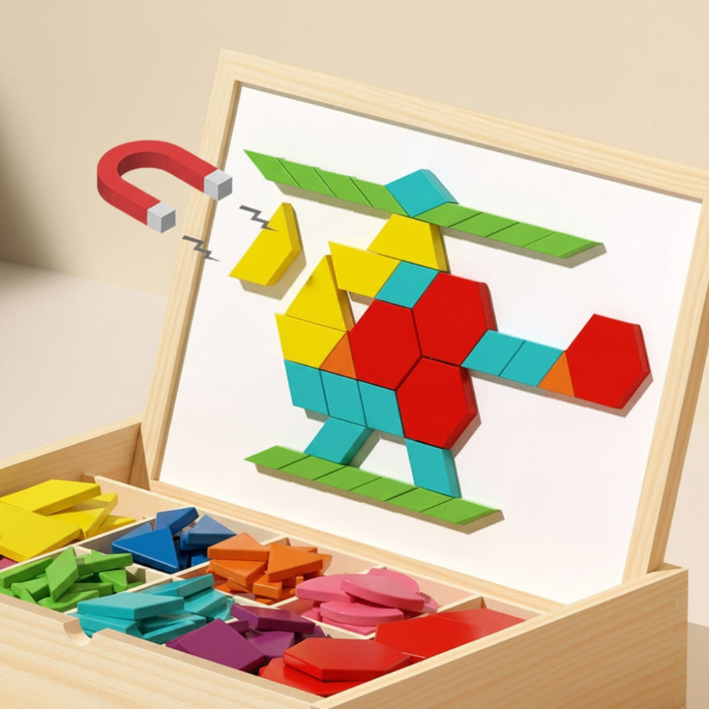 Imaginative Learning | Magnetic Puzzle Building Set with 248 Pieces