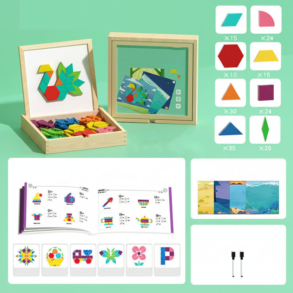 Imaginative Learning | Magnetic Puzzle Building Set with 248 Pieces