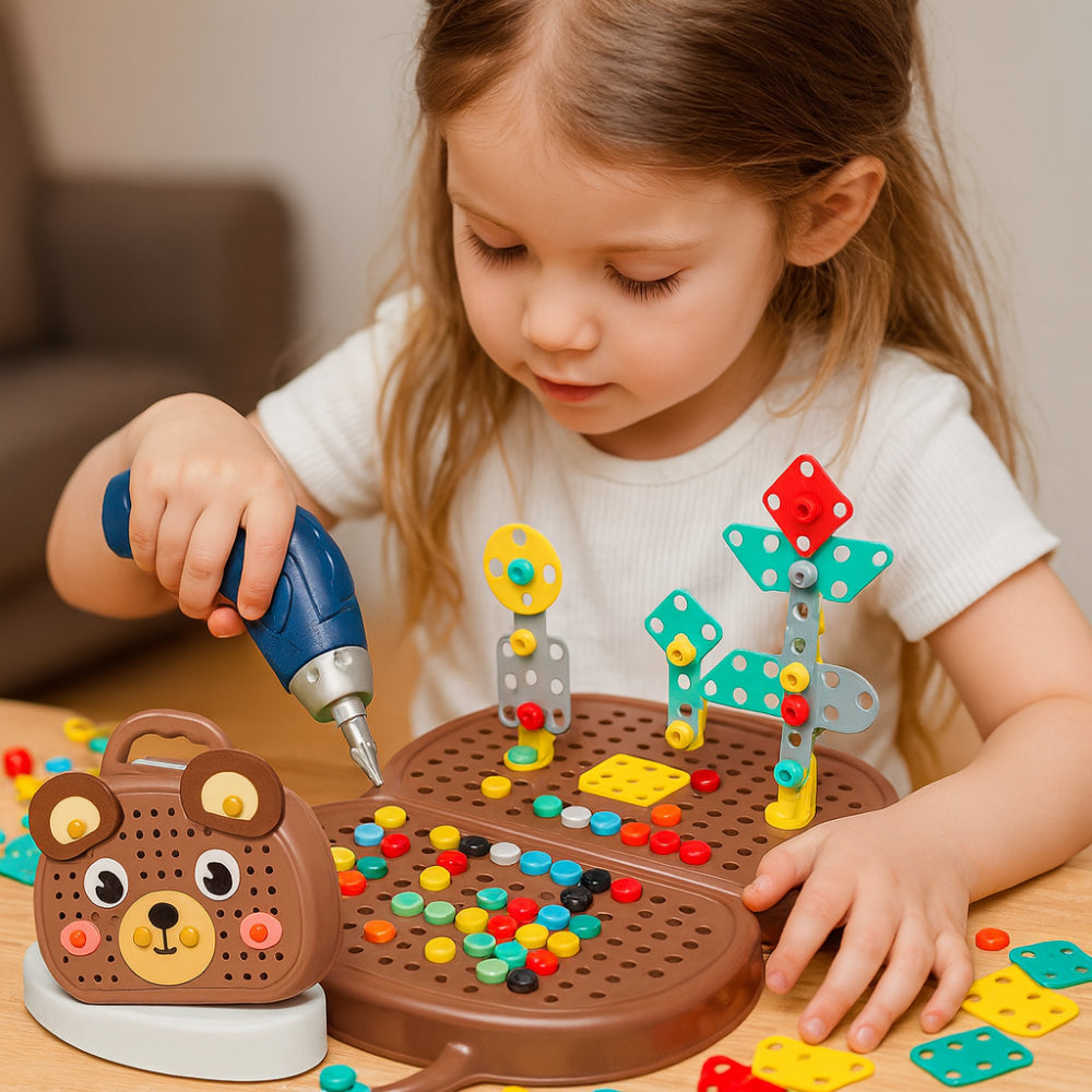 Inspire Imagination | Kids' Building Kit with Electric Tool