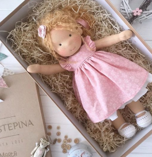 Imagination Buddy | Handcrafted Fabric Doll with Luxurious Mohair