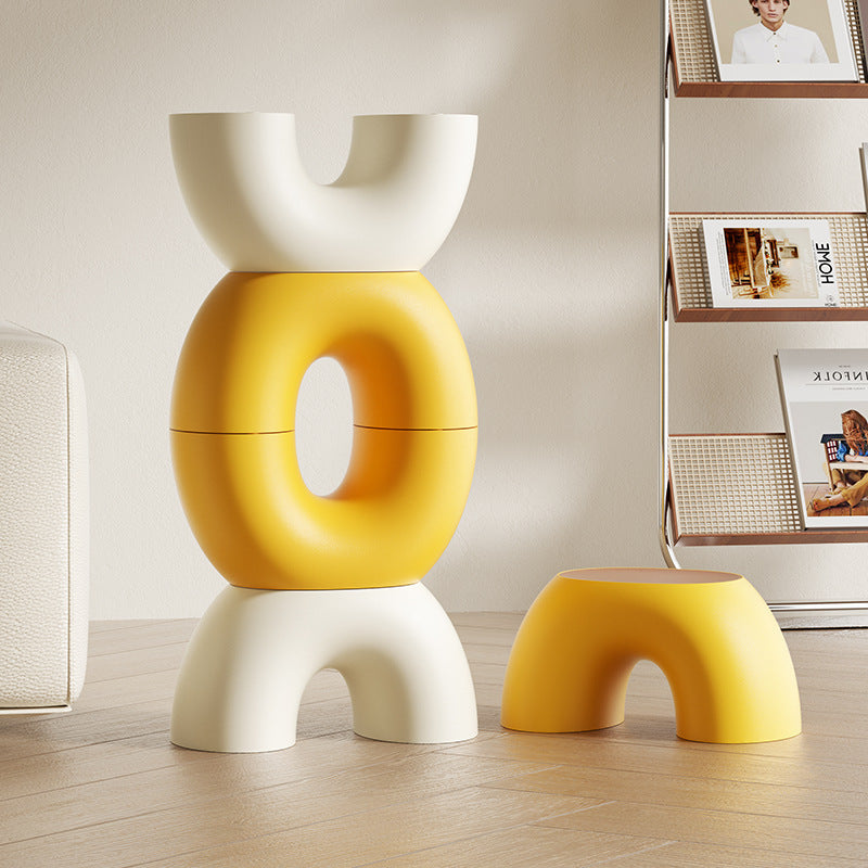 Versatile Stackable Footrest Stool for Indoor Comfort