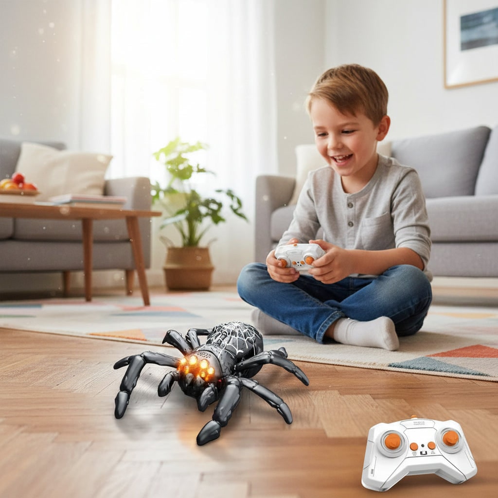 SpookBot | Remote-Controlled Jumping Spider for Pranks & Fun