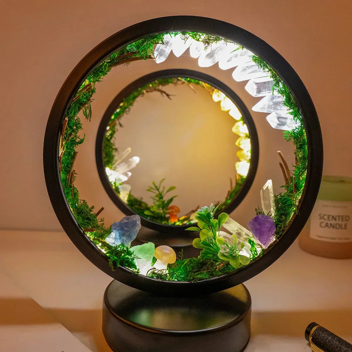 Ambient Lamp with Crystal Accents
