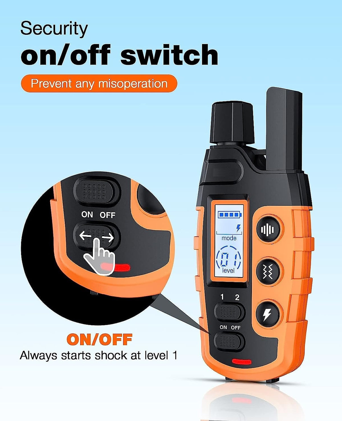 Professional 1000m Remote Dog Training Collar – Waterproof & Rechargeable