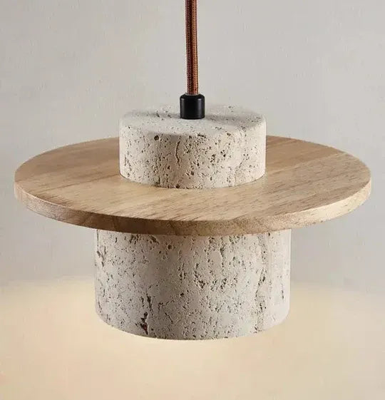Sculpted Stone Pendant Light for Ambient Elegance