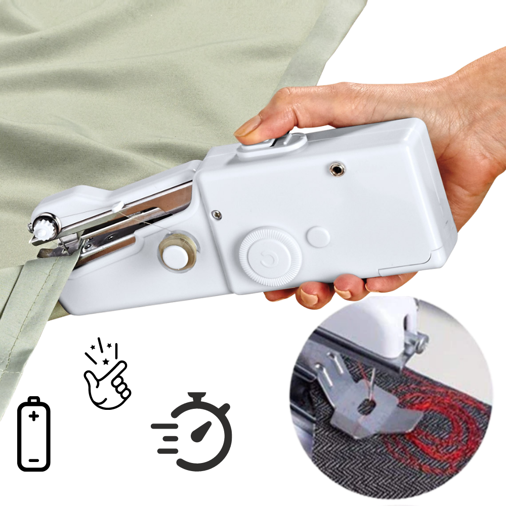 Compact Handheld Sewing Machine with Essential Kit