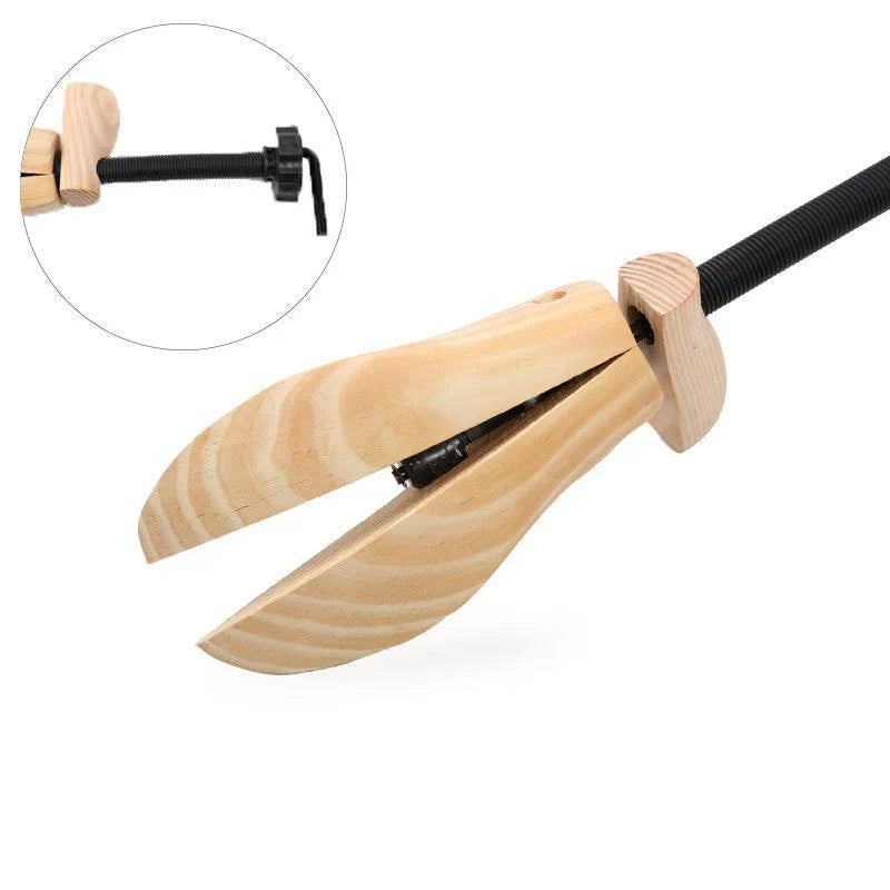 Customizable Wooden Shoe Support Trees for Long-Lasting Care