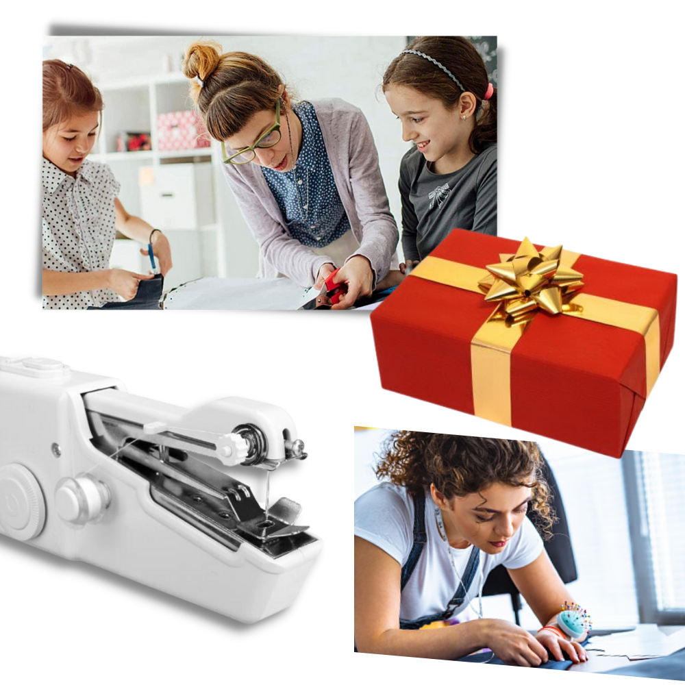 Compact Handheld Sewing Machine with Essential Kit