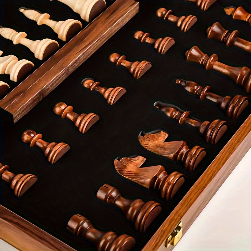 Travel-Friendly Magnetic Chess Set - Elegant and Practical