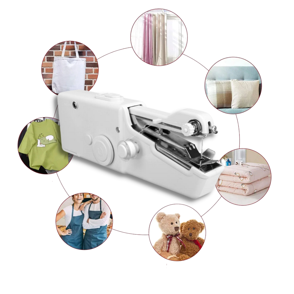 Compact Handheld Sewing Machine with Essential Kit