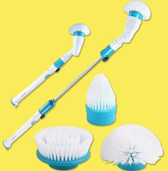 Rechargeable Spin Cleaning Brush with Adjustable Handle