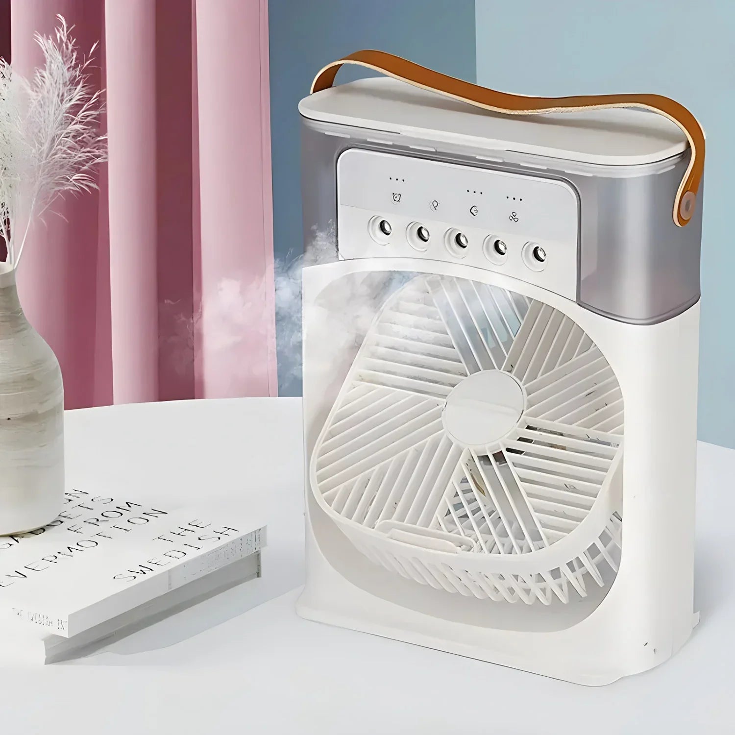 Versatile 3-in-1 Air Cooler, Fan & Humidifier with LED Lights