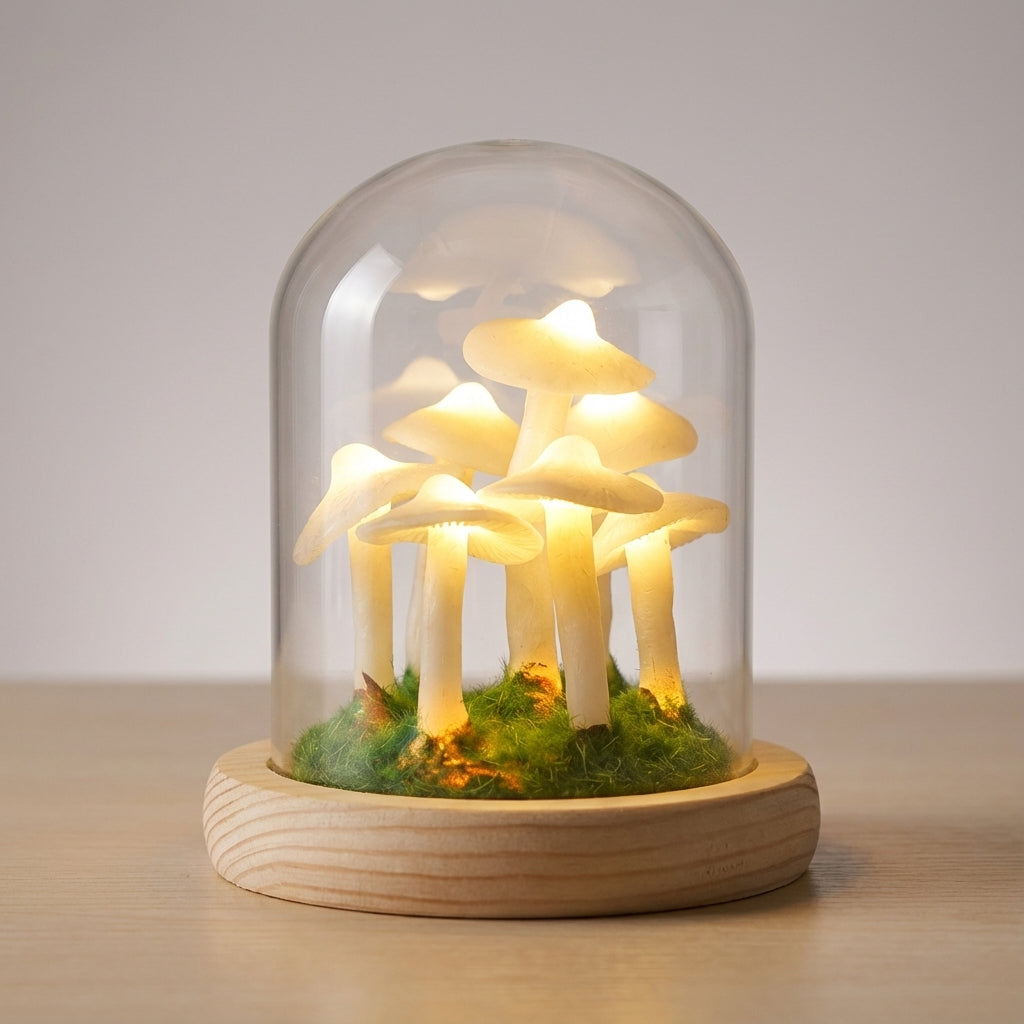 DIY Lamp Kit for Tabletop Use - Mushroom Design