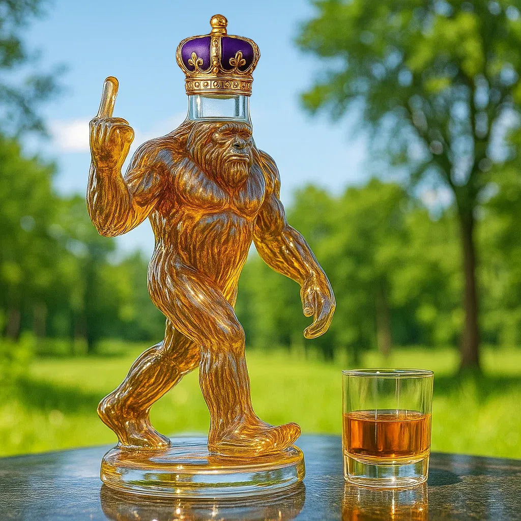 Legendary Spirits Decanter – 25.3 Oz Artisan Glass with Unique Design